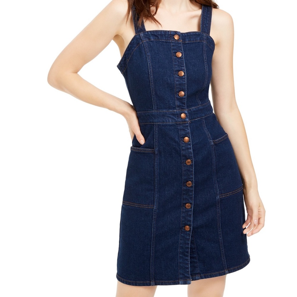 OAT New York blue overall Denim dress size 14